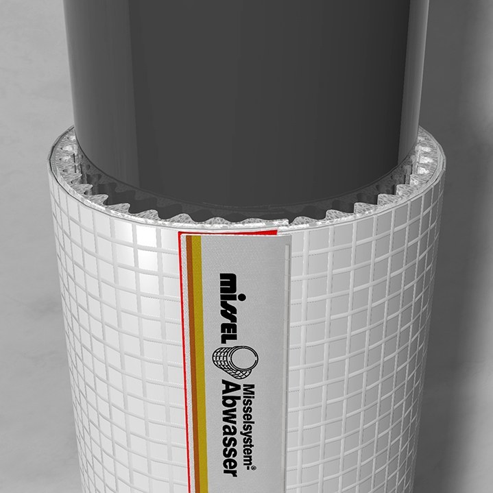 10 m Abwasser-Schutzschlauch für 50 mm Rohr - Dämmschichtdicke 4 mm